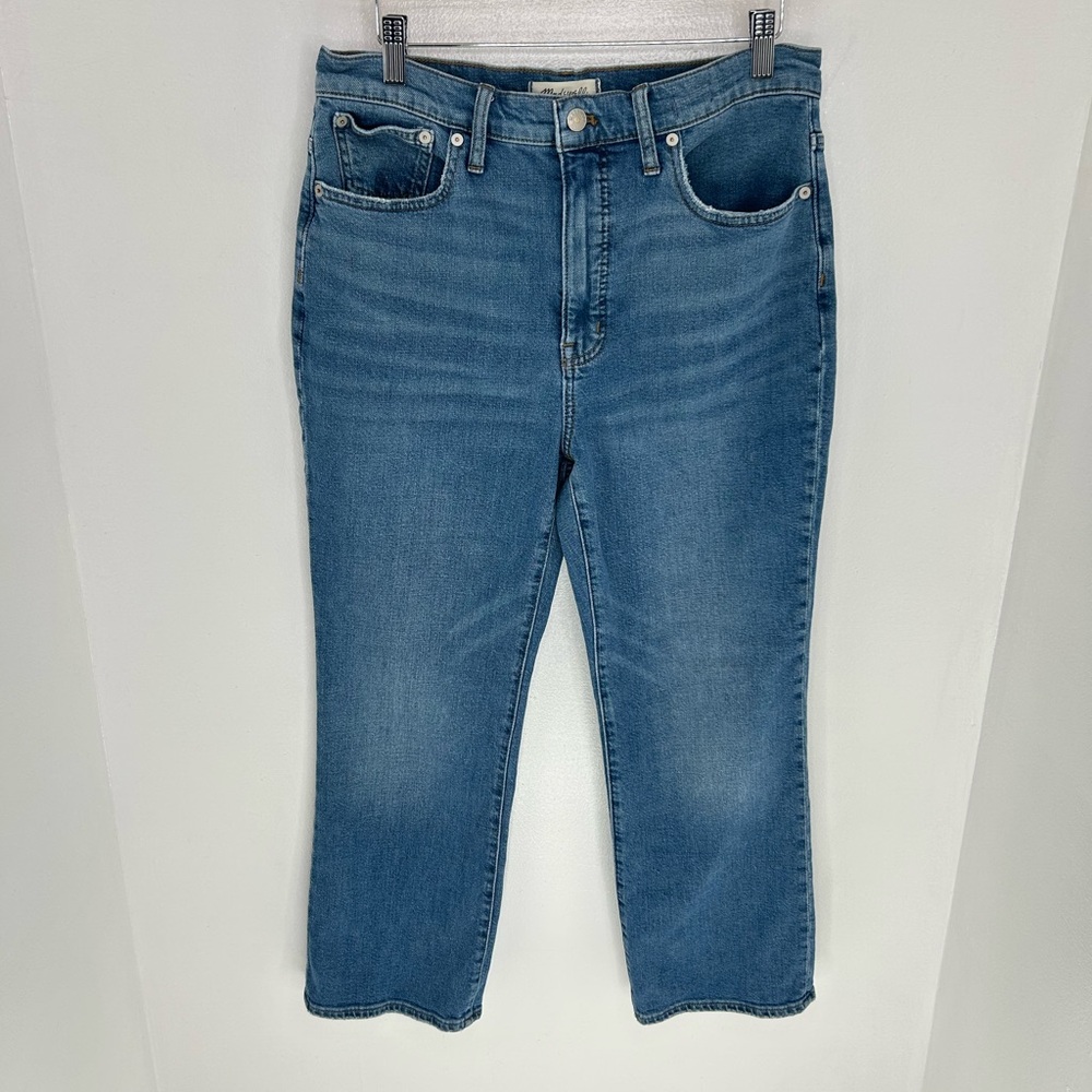 Madewell Slim Demi Boot Cut Jeans Size 30 Light Wash Denim Office Summer 30x25‎ - Picture 2 of 13